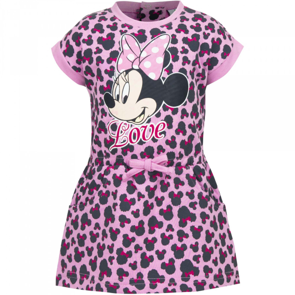 Minnie Mouse Kleid rosa / grau